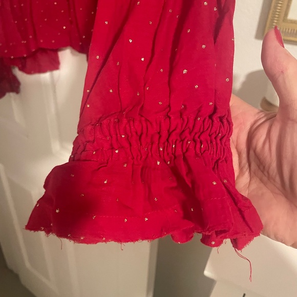 Fun peplum style Free People blouse - Picture 3 of 5